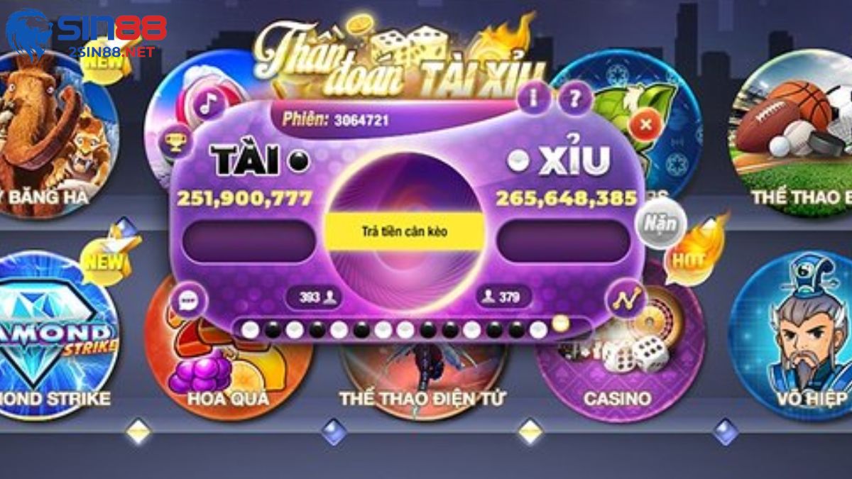 Trải nghiệm cá cược tài xỉu Sin88 Trải nghiệm cá cược tài xỉu Sin88